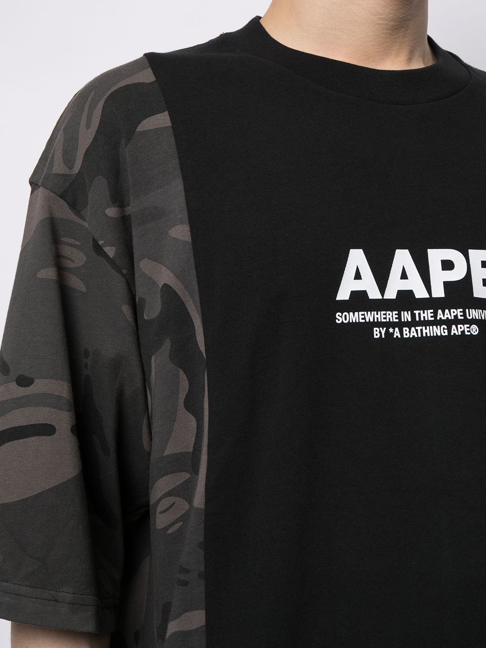 фото Aape by *a bathing ape® футболка оверсайз с принтом