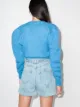 Alessandra Rich floral embroidery cropped cardigan