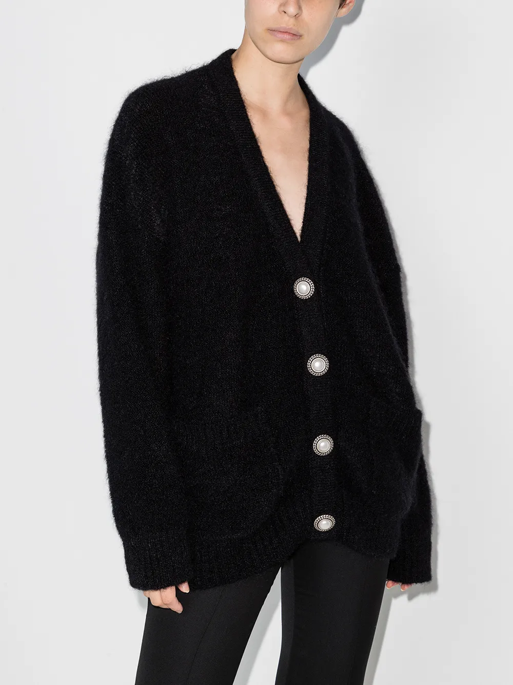 Image 2 of Alessandra Rich V-neck oversized cardigan