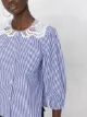 Self-Portrait camisa floral con cuello de encaje