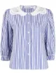 Imagen 1 de Self-Portrait camisa floral con cuello de encaje