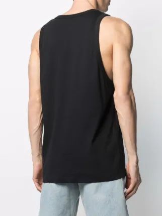 slogan-print tank top展示图