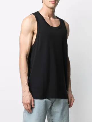 slogan-print tank top展示图