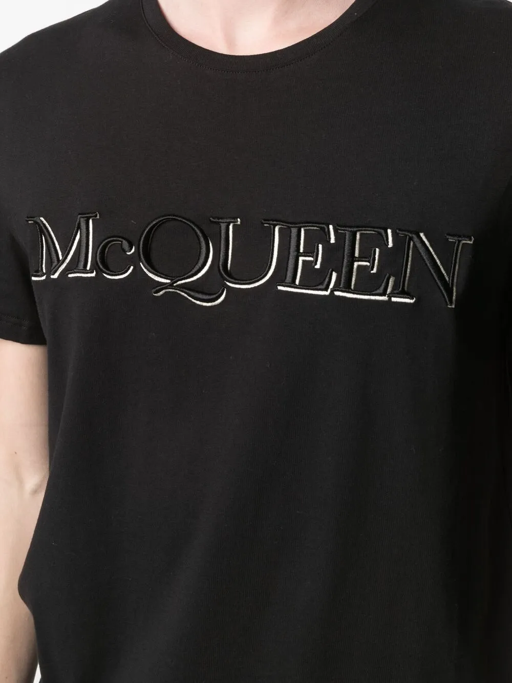 фото Alexander mcqueen футболка с вышитым логотипом