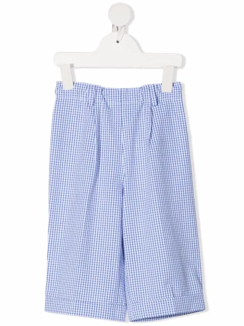 Siola gingham check tailored shorts