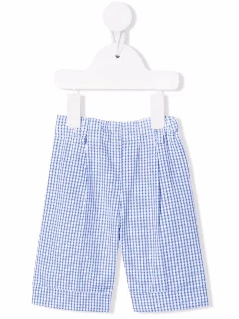 Siola gingham check tailored shorts