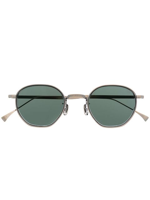 Eyevan7285 round-frame titanium sunglsses