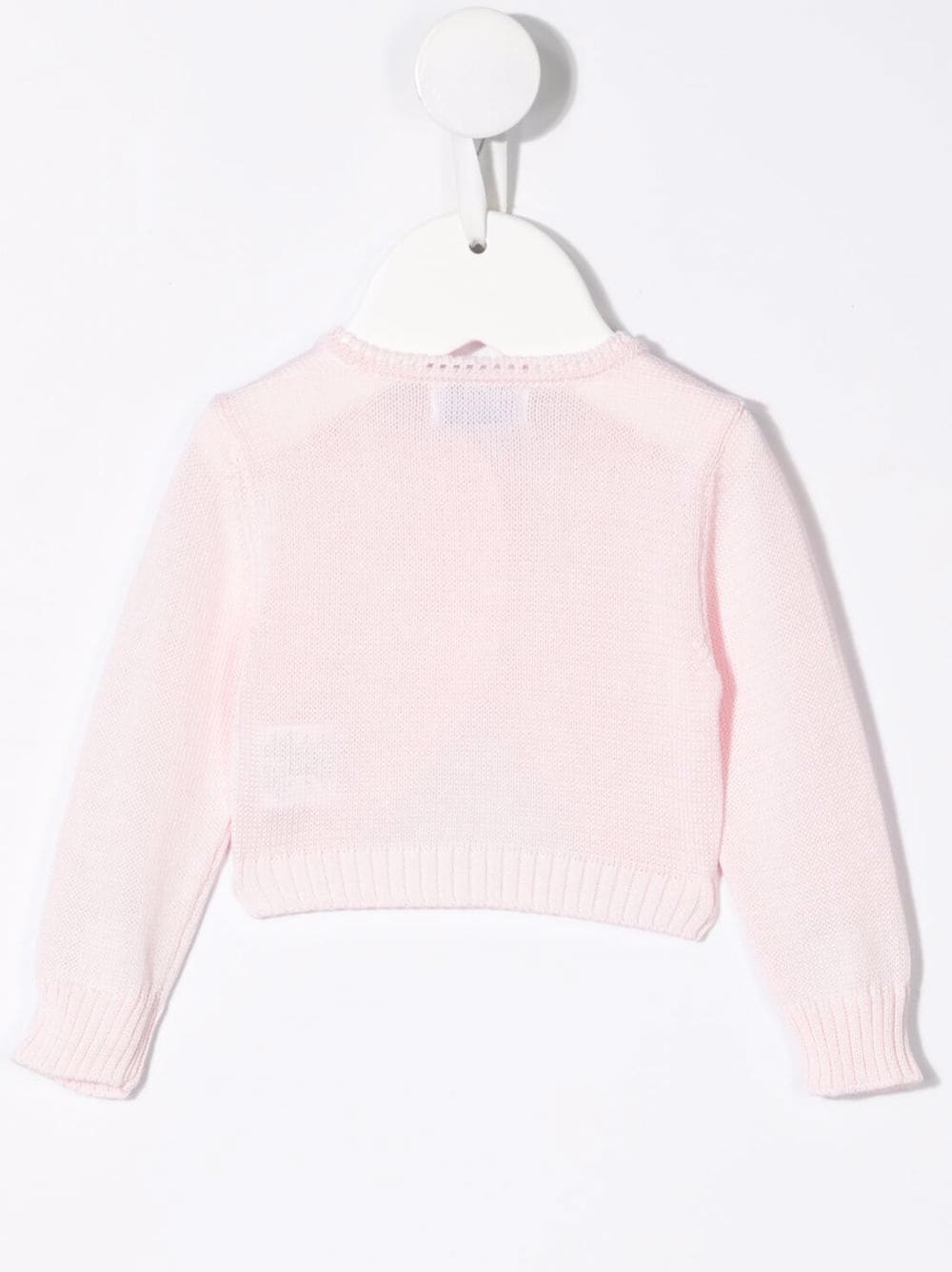 Shop Siola Cropped Knit Cardigan In Pink