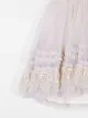 Fendi Kids vestido sin mangas con capa de tul