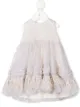Imagen 1 de Fendi Kids vestido sin mangas con capa de tul