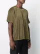Needles velvet-effect logo-embroidered T-shirt