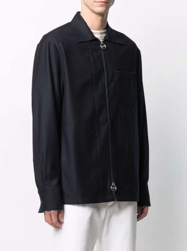 Lanvin Zip Front Shirt Jacket - Farfetch