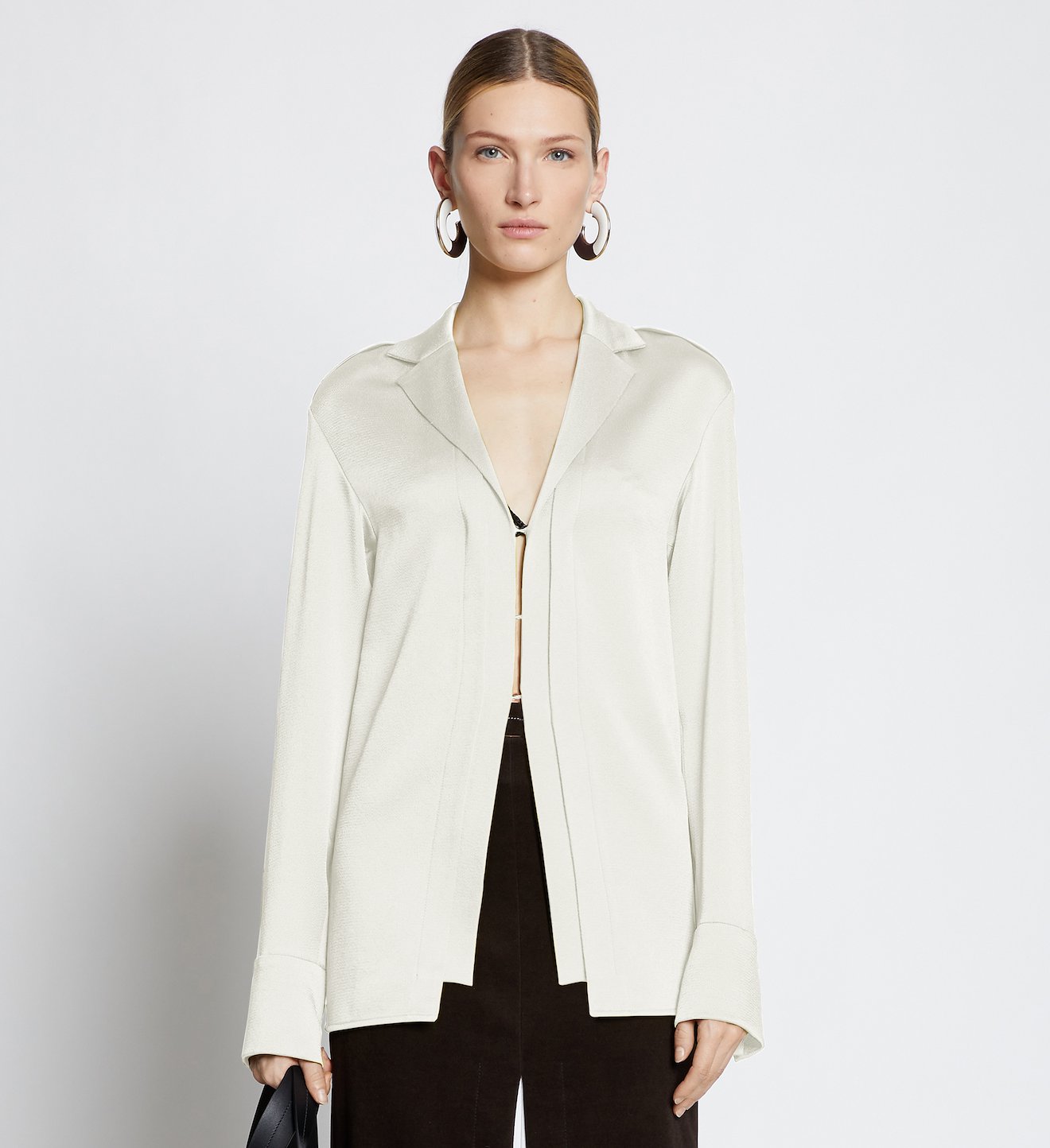 Hammered Satin Shirt