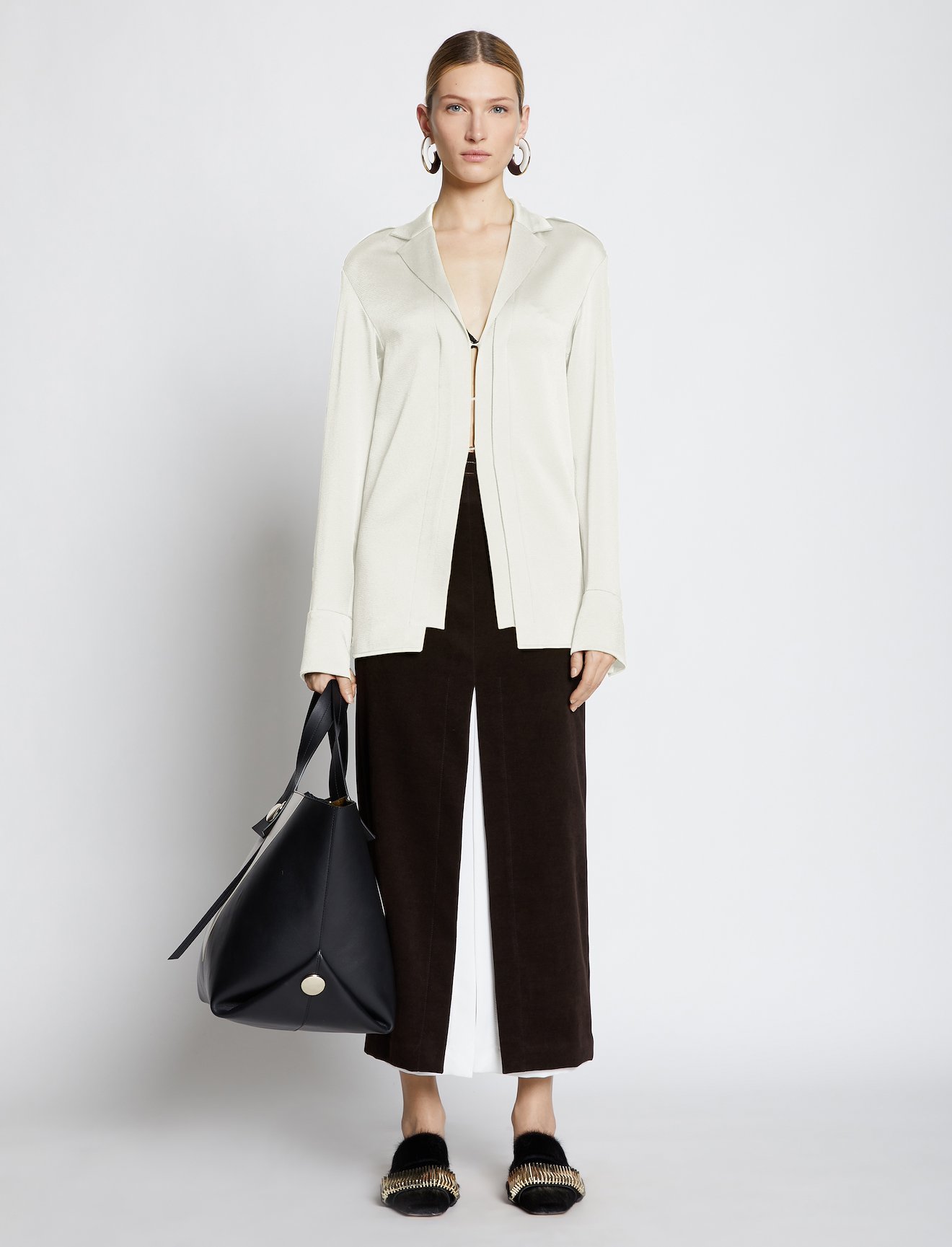 Hammered Satin Shirt #1