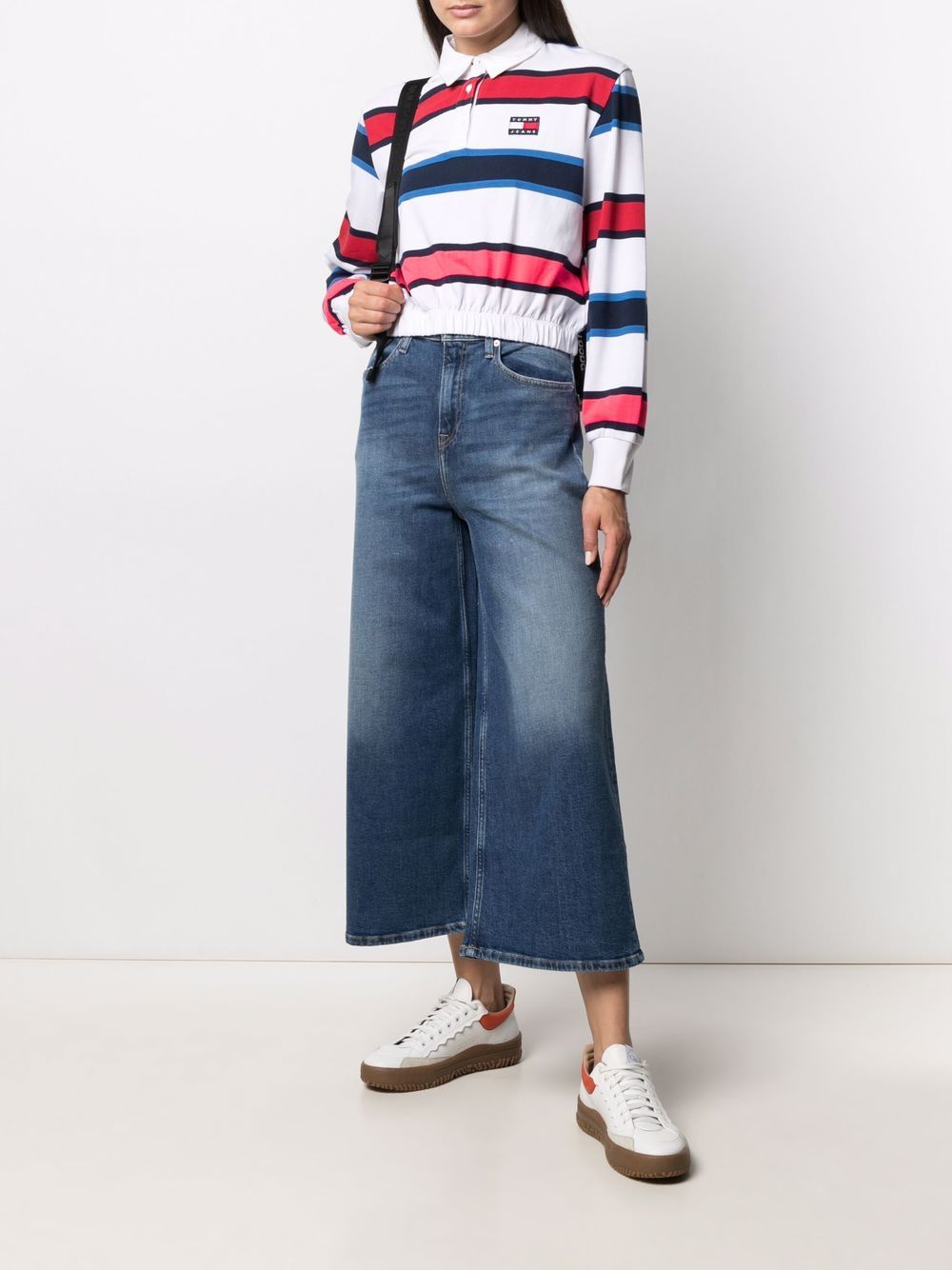 фото Tommy jeans укороченные джинсы meg широкого кроя