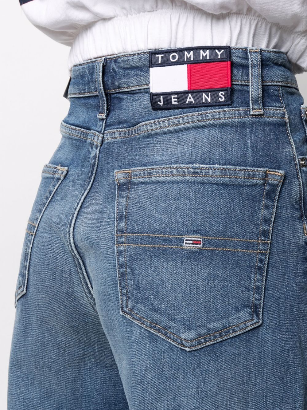 фото Tommy jeans укороченные джинсы meg широкого кроя