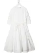 Image 1 of Brunello Cucinelli Kids gathered-detail cotton dress