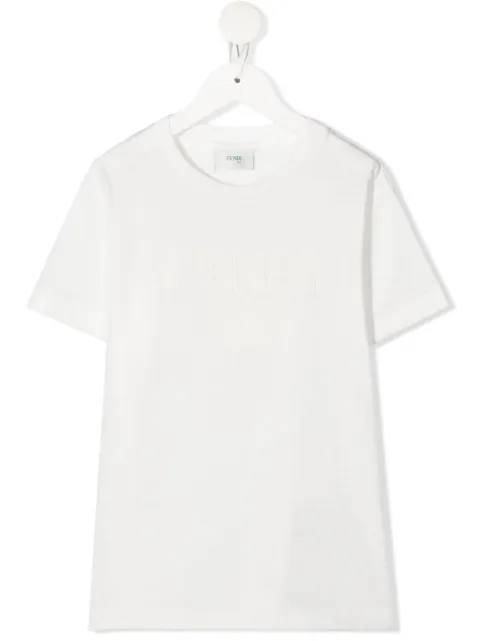 Fendi Kids logo lettering T-shirt