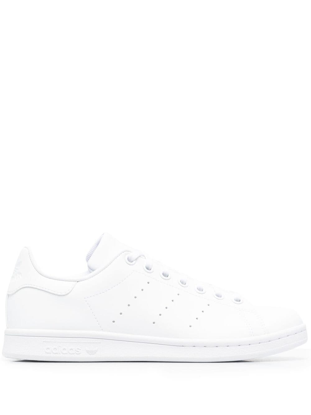 Adidas Originals Perforated Low Top Sneakers In White