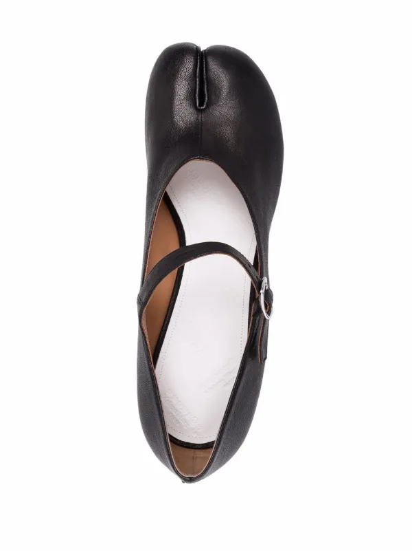 Maison Margiela Tabi 60mm Mary Jane Pumps | Black | FARFETCH