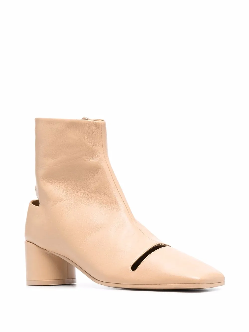 MM6 Maison Margiela Enkellaarzen met vierkante neus - Beige