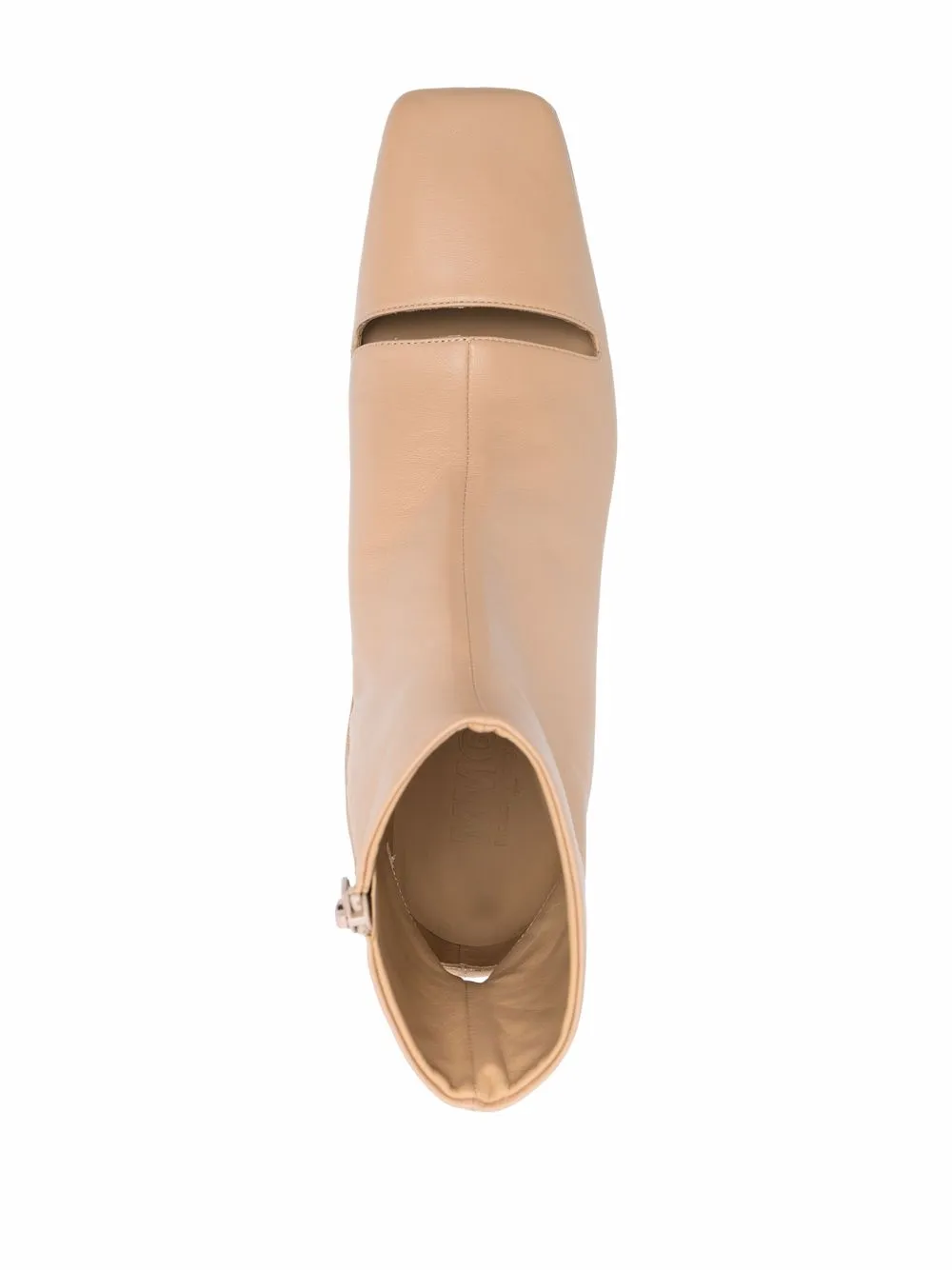 фото Mm6 maison margiela ботильоны с вырезом и квадратным носком