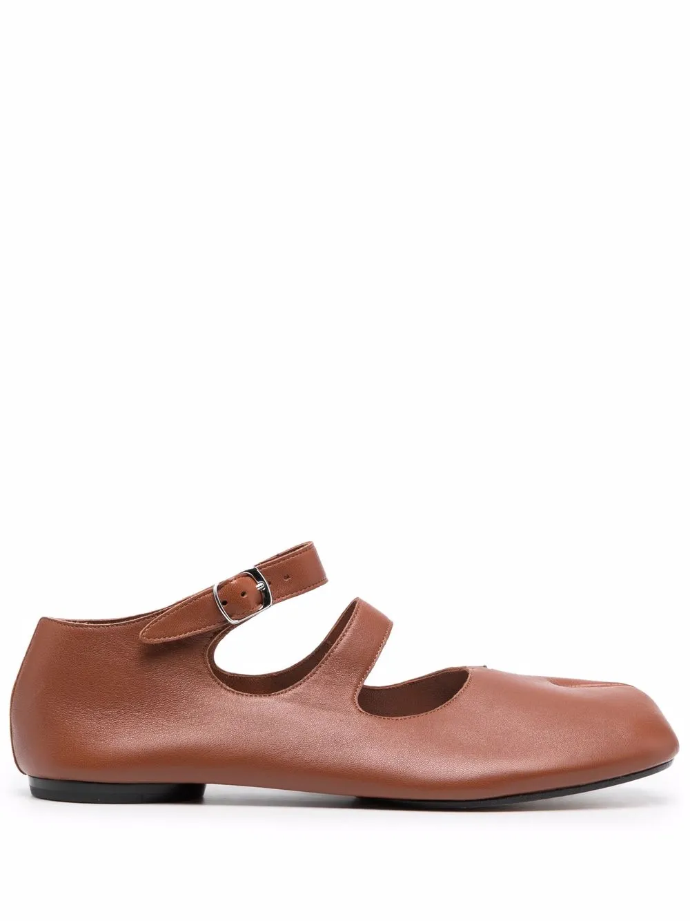 

Maison Margiela Tabi ankle-strap ballerina shoes - Brown