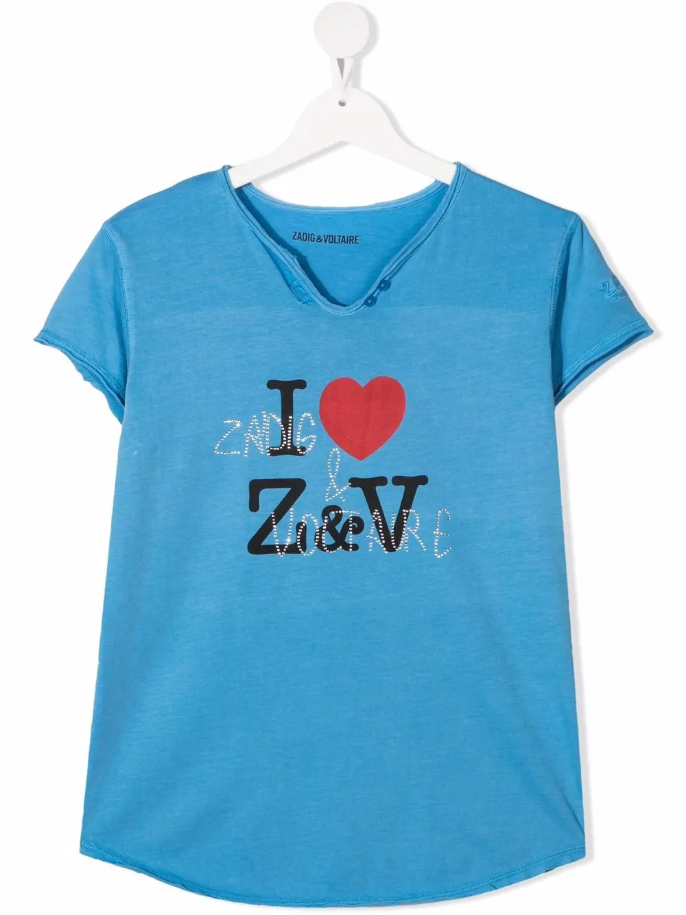 фото Zadig & voltaire kids футболка с логотипом
