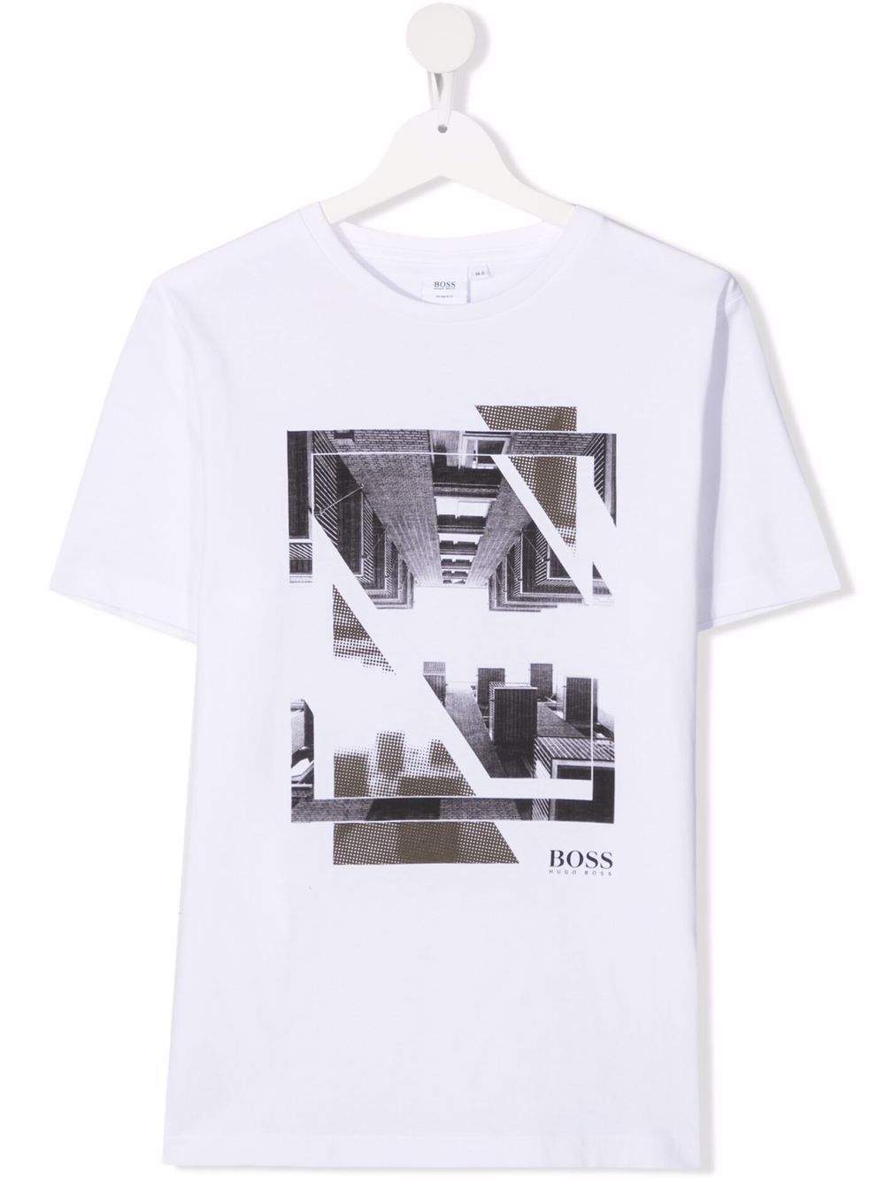 Bosswear Teen Graphic-print Cotton T-shirt In Weiss