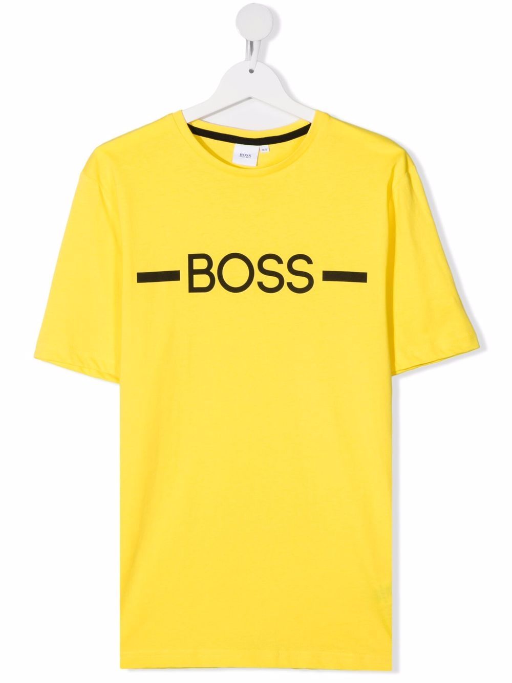 Shop Bosswear Teen Logo-print T-shirt In Yellow