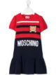 Image 1 of Moschino Kids Teddy logo print T-shirt dress