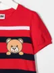 Moschino Kids Teddy logo print T-shirt dress