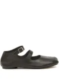 Maison Margiela Tabi leather ballerina shoes - Black
