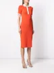 David Koma contrast-trim polo dress