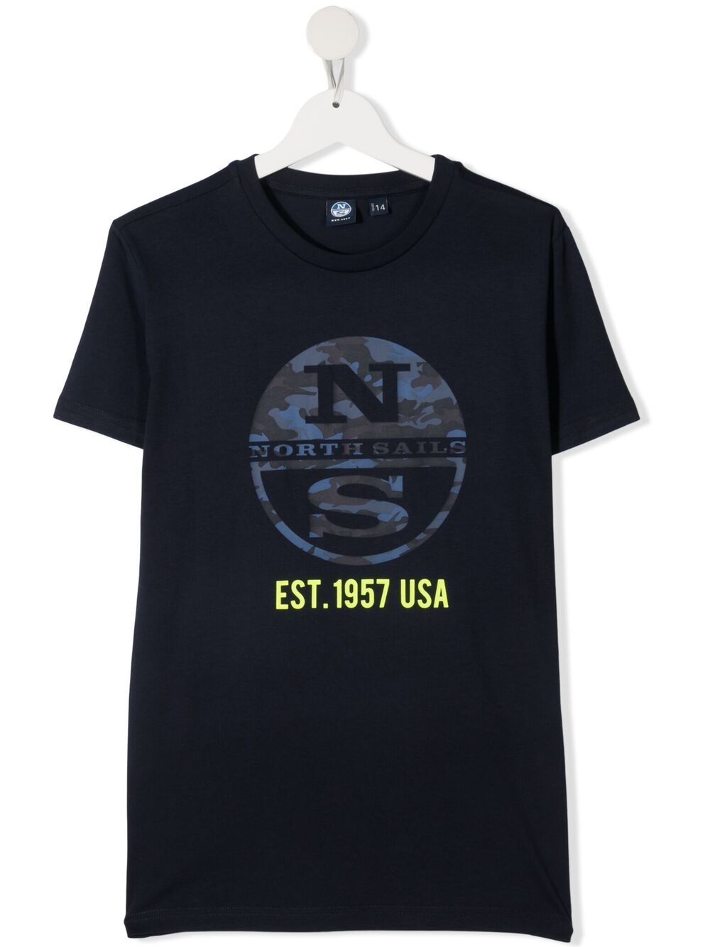 North Sails Graphic-print Organic-cotton T-shirt In Blue