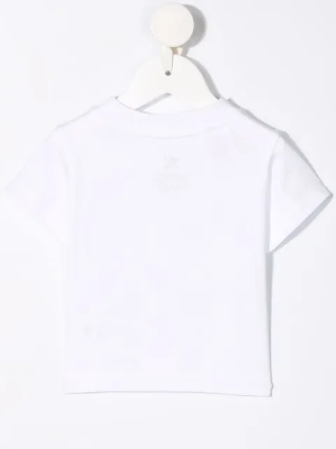 Adidas Kids white logo-print T-shirt for kids | GN8175 at Farfetch.com