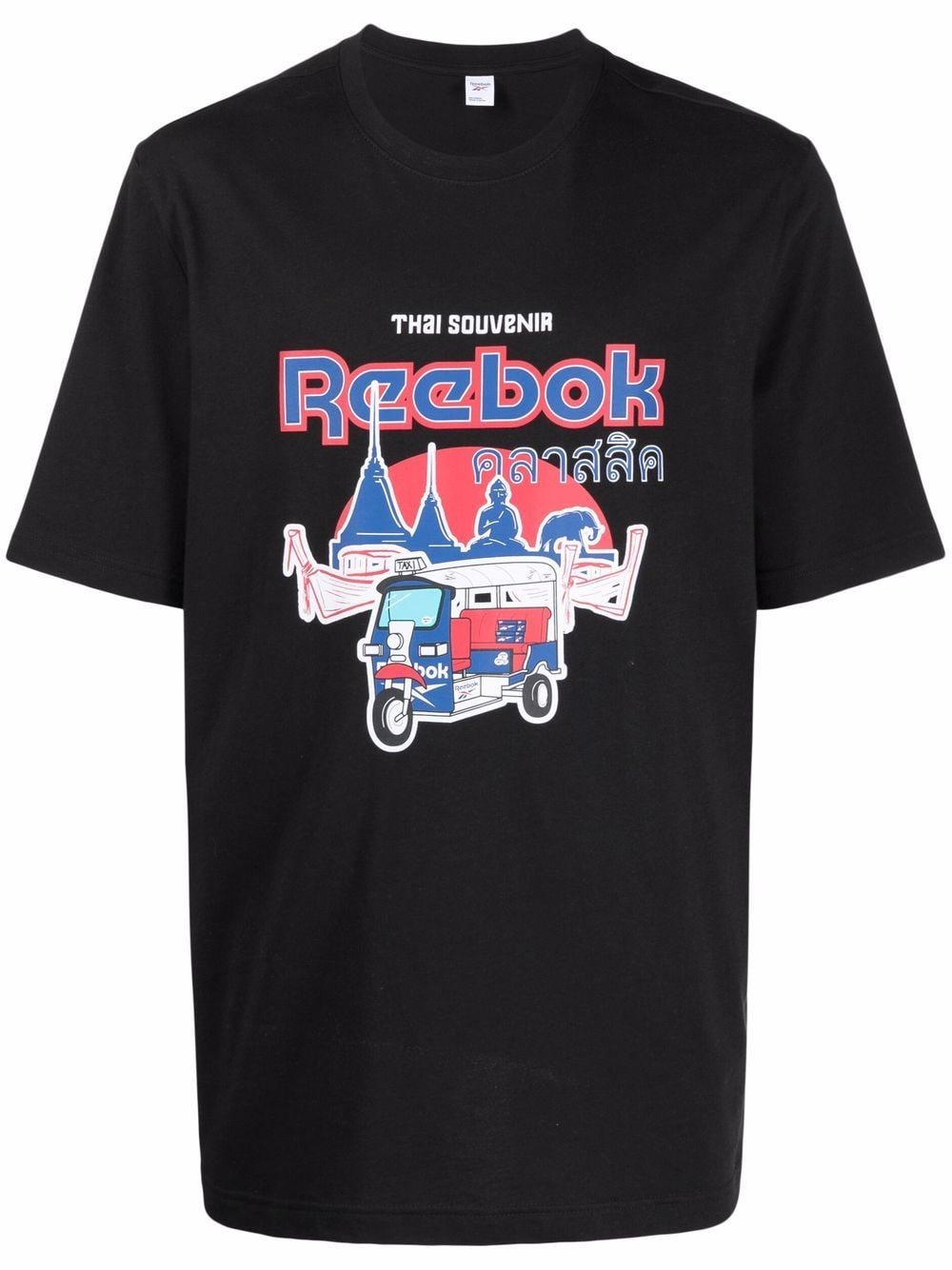 Reebok Graphic-print T-shirt In Black