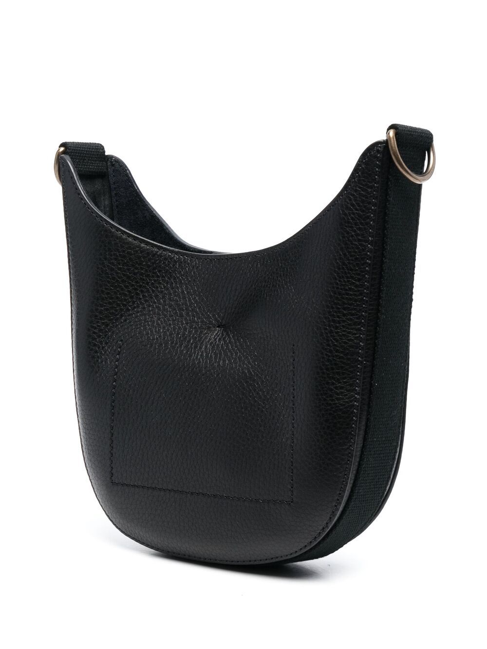 Shop Valentino Logo-debossed Shoulder Bag In Black