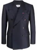 Maison Margiela double-breasted navy blazer - Black
