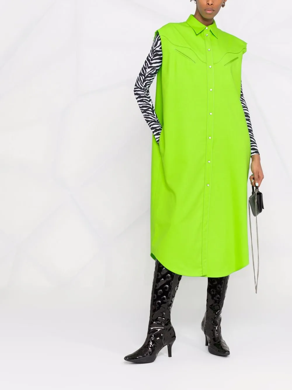 фото Mm6 maison margiela платье-трапеция без рукавов