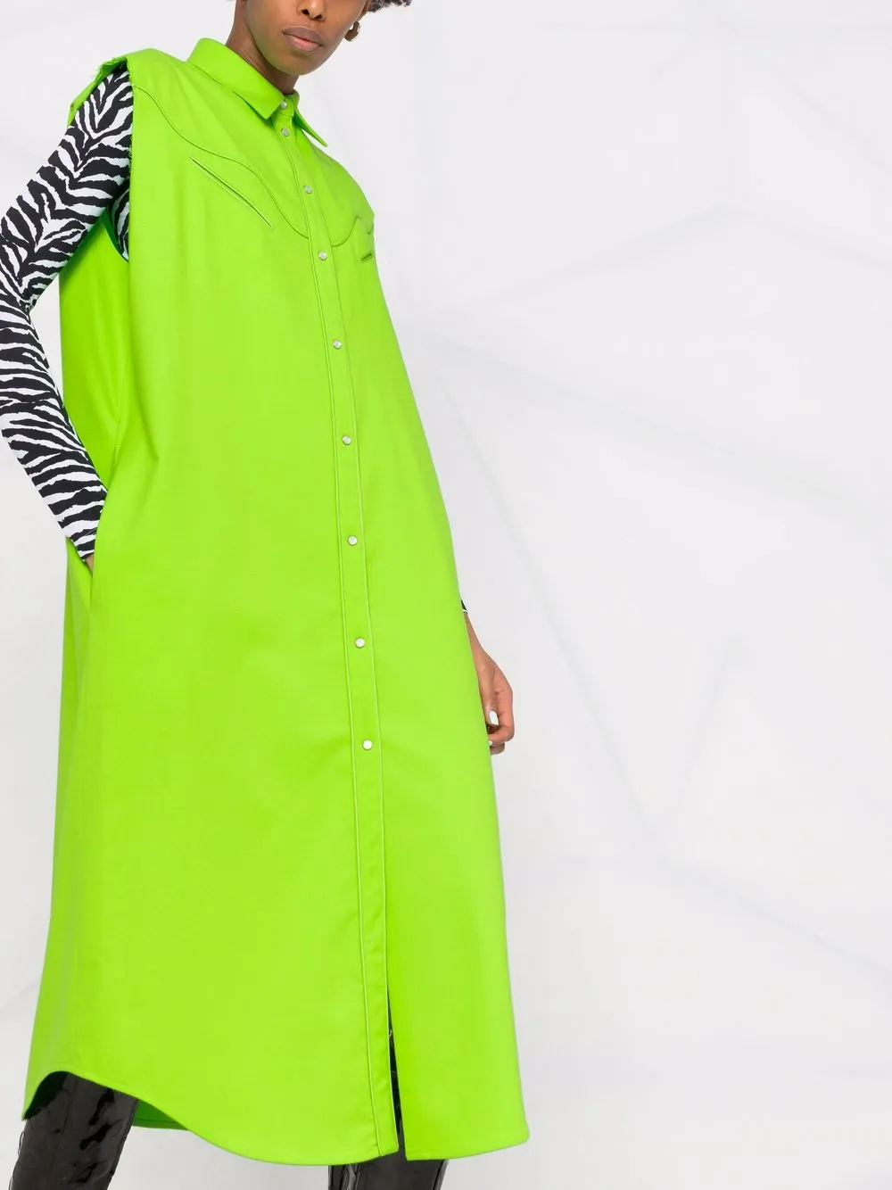 фото Mm6 maison margiela платье-трапеция без рукавов