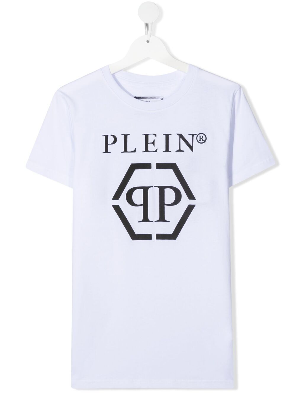Philipp Plein Junior Teen Logo-print Cotton T-shirt In White