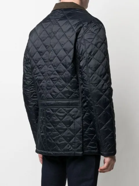 Shop blue Barbour Sander quilted jacket 