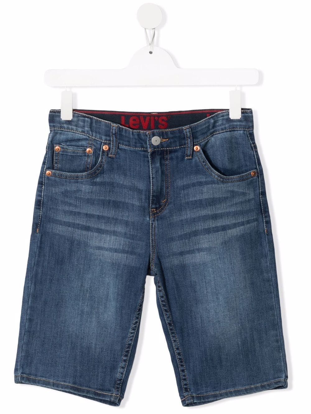 Levi's Teen Mid-rise Denim Shorts In Blau