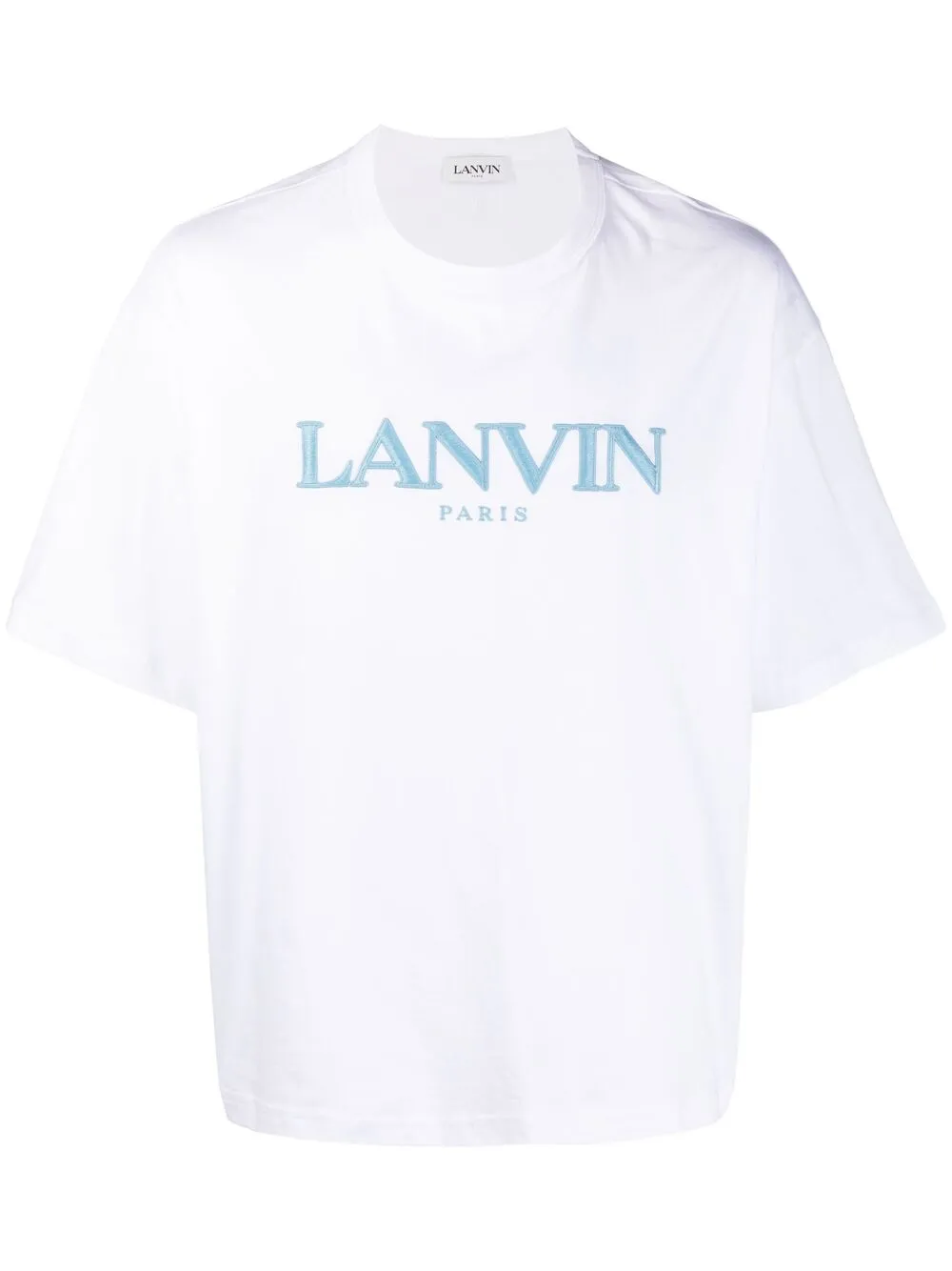 фото Lanvin футболка с вышитым логотипом