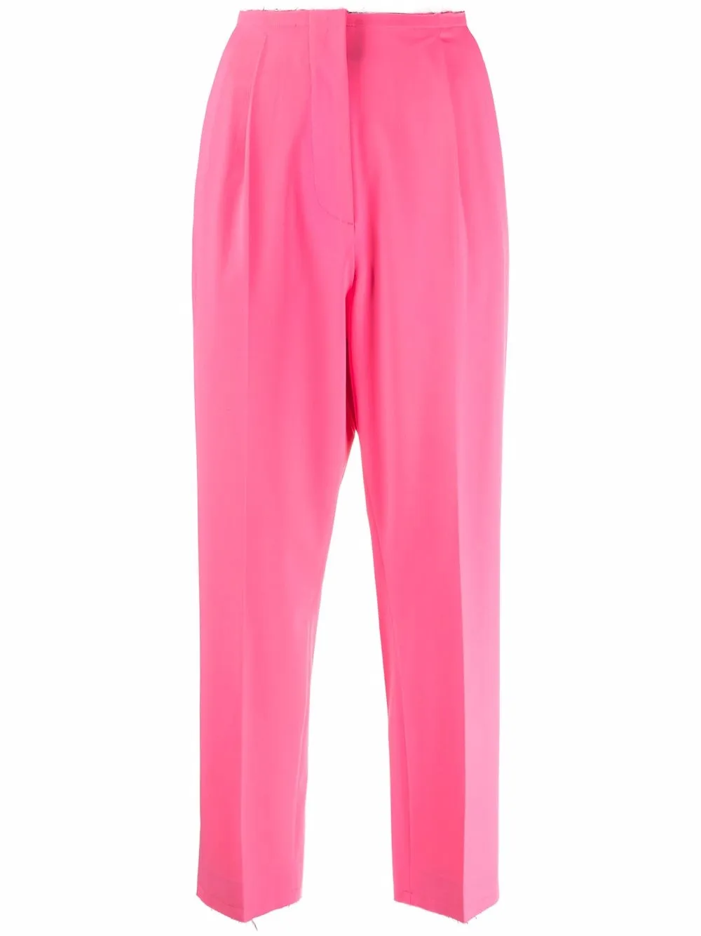 

MM6 Maison Margiela pantalones con tiro alto - Rosado