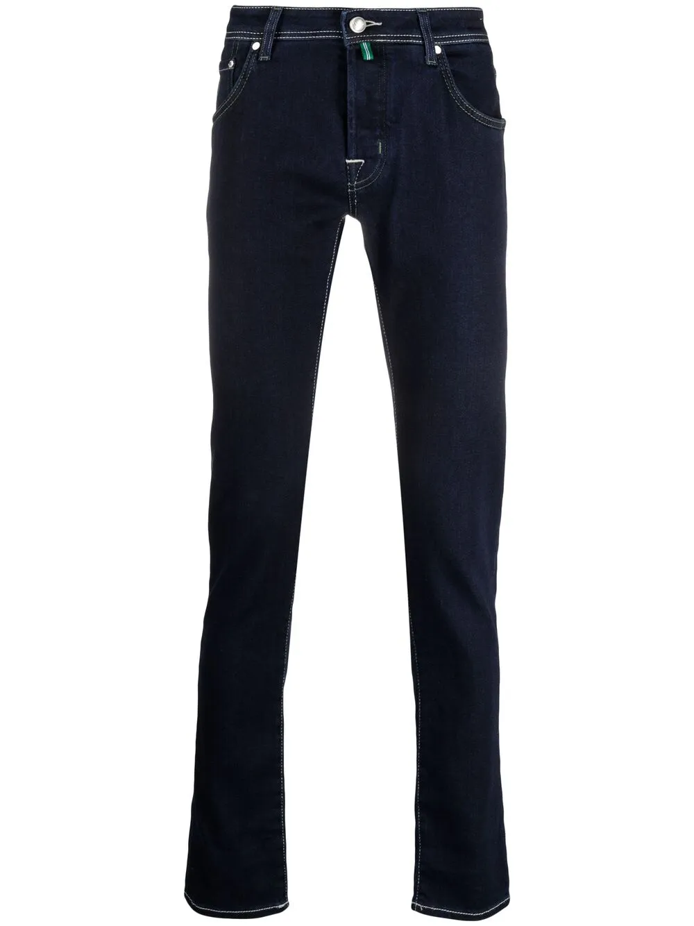 JACOB COHEN CONTRAST-STITCH STRAIGHT LEG JEANS