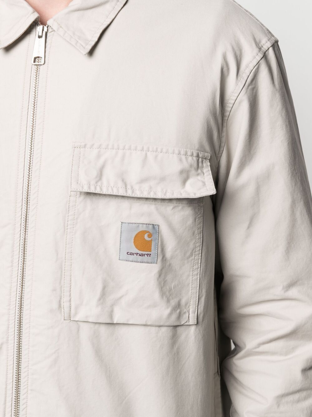 фото Carhartt wip куртка на молнии с нашивкой-логотипом