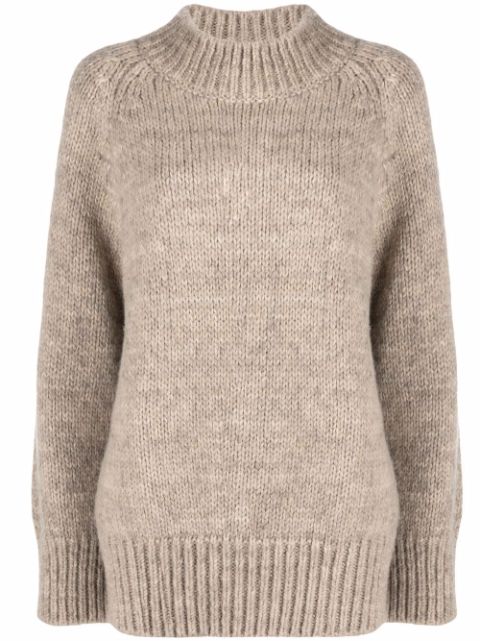 Maison Margiela high neck knitted jumper Women