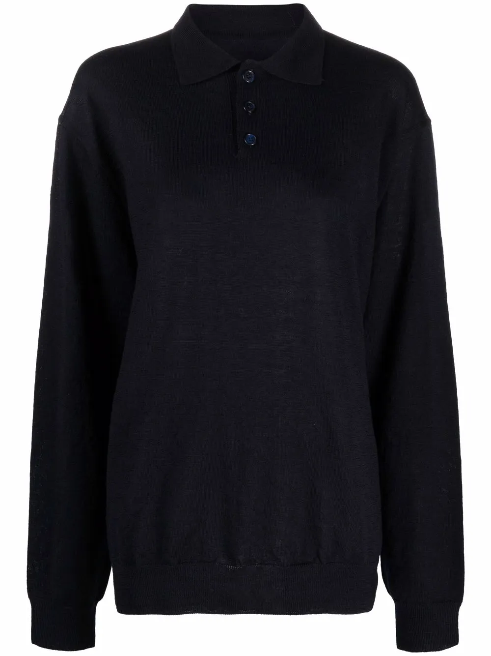 elbow-patch polo jumper